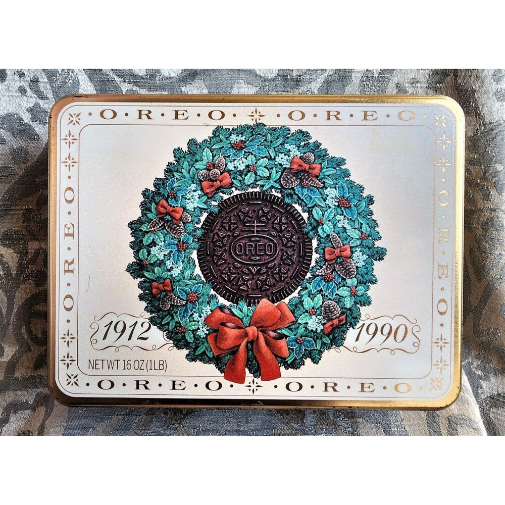 1912-1990 Vintage Oreo Cookie Tin Nabisco